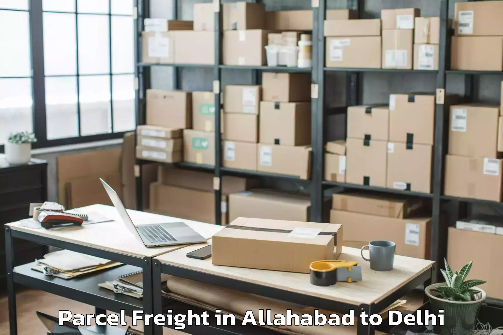 Allahabad to Jawaharlal Nehru University Ne Parcel Freight Booking